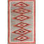 Flatweave Wool Geometric Area Rug in Gray