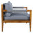 Monroe Outdoor 5-Person Acacia Wood Conversation Set with Rope Woven & Cushions-129155647