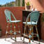 Ensemble de conversation d'extérieur 29,5 po, bleu sarcelle, rouille, pour barbecue, 29,5 po, finition et aluminium, ensemble de conversation de jardin