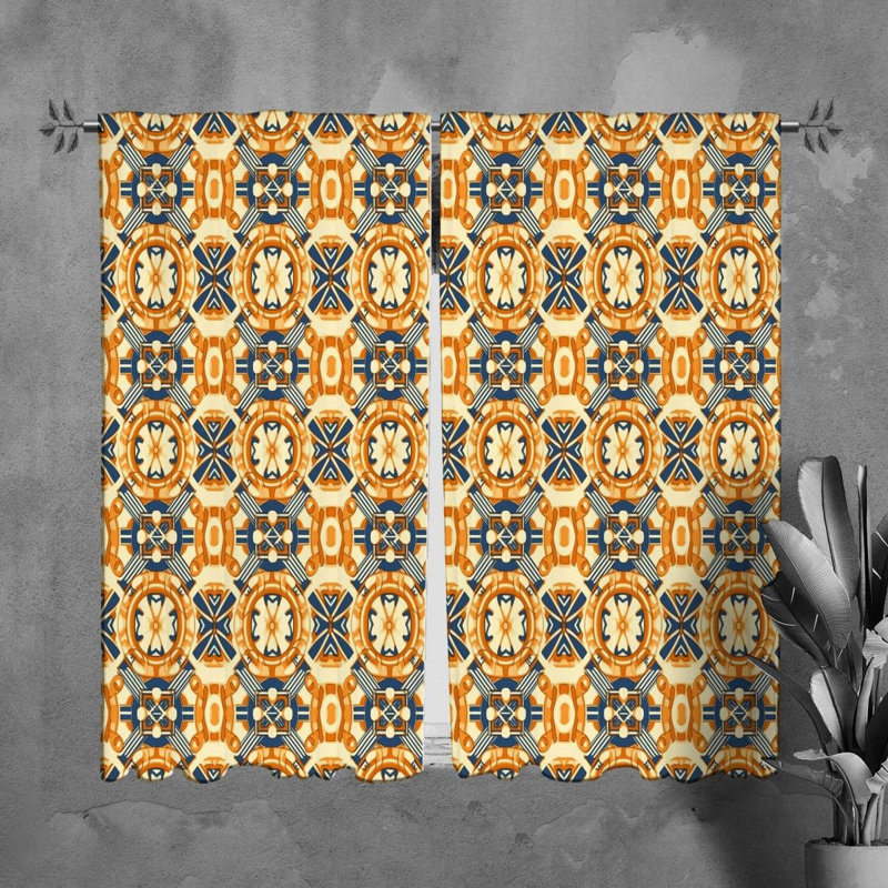 Twanya Polyester Room Darkening Curtain Pair, L 20 po x L 61 po