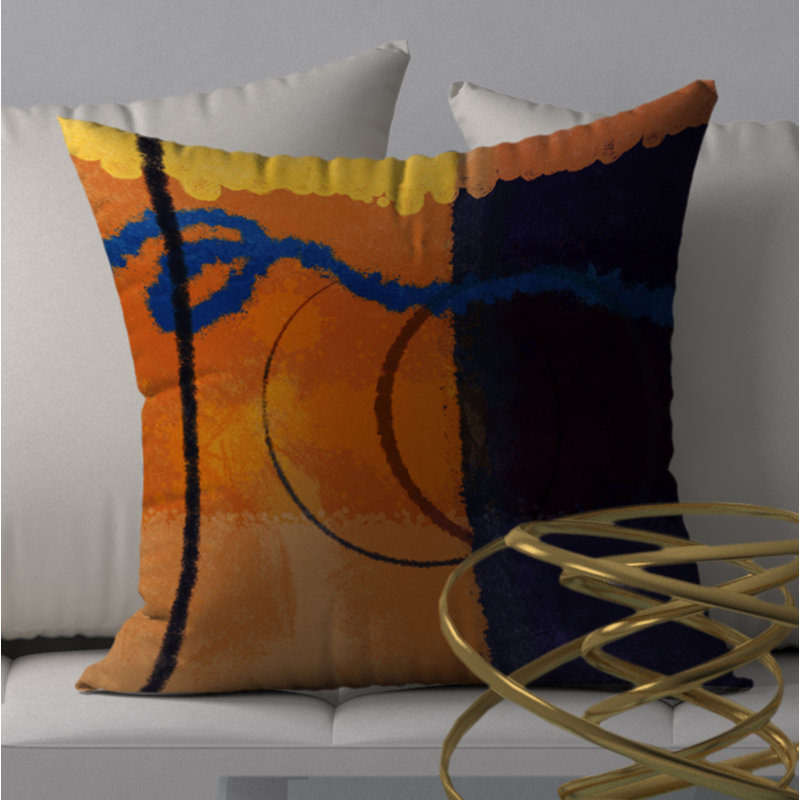 Reversible Throw Pillow, 18" x 18"