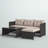 Hudak Wicker 3 - Person Patio Conversation Sets with Cushions-98115433