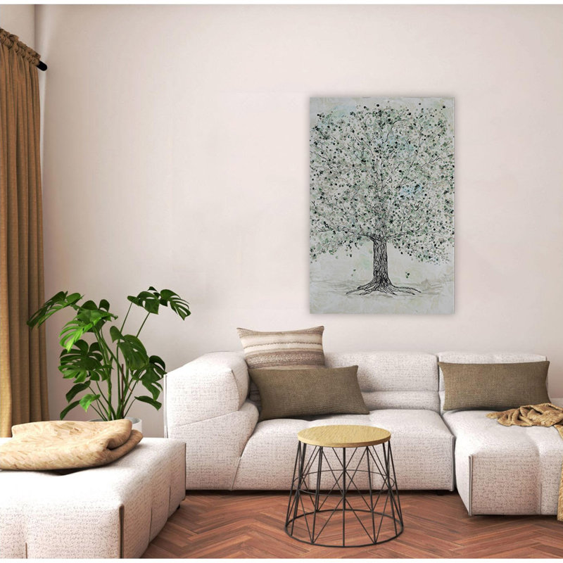 "Lush Renewal", art mural sur toile, Toile tendue, H 40 po x l 30 po