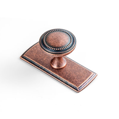 1 1/3" Mushroom Knob With Backplate(G011)