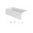 SIGNATURE® Rectangle Flat Front 6632 Skirted Soaking-102567077-102567076