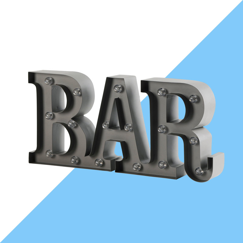 Jazell Bar 7.9" LED Beer and Liquor Marquee Sign