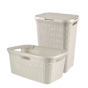 Set Of 2 Style Laundry Box 60L + Laundry Basket 45L