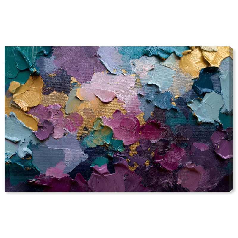 «Amethyst Geode», reproduction d'art sur toile par Art Remedy, H 20 po x l 30 po, Toile tendue avec châssis