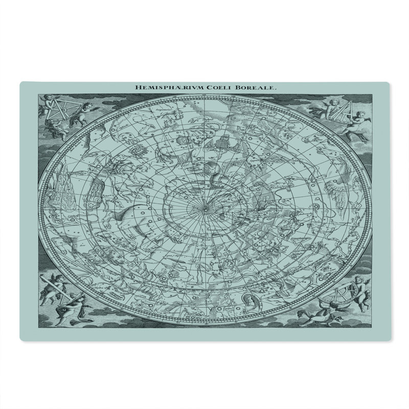Ambesonne Constellation Cutting Board Large Antique Boreal Grey