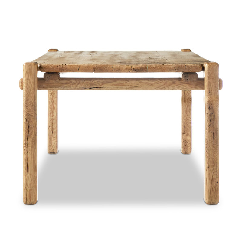 Marcia Solid Oak Dining Table, Natural Reclaimed French Oak
