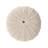 Modern Cotton Round Pouf, Beige