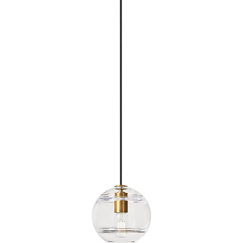 Sedona 1 - Light Pendant, No, Clear, Aged Brass