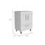 Meuble-lavabo simple blanc 2 portes