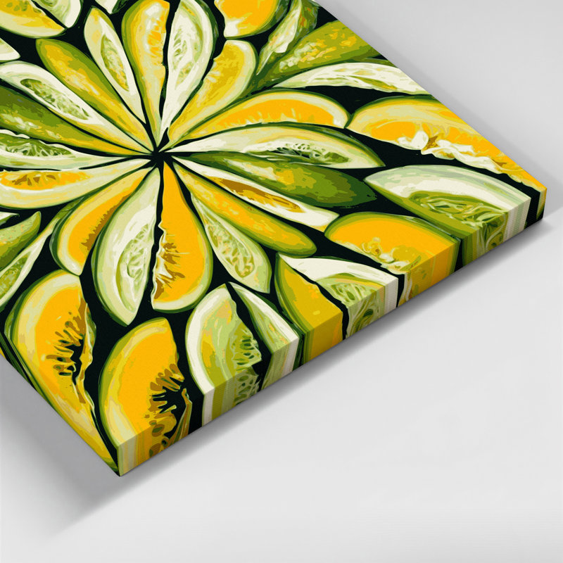 «Fruit Santa Claus Melon», art mural sur toile, H 20 po x l 30 po