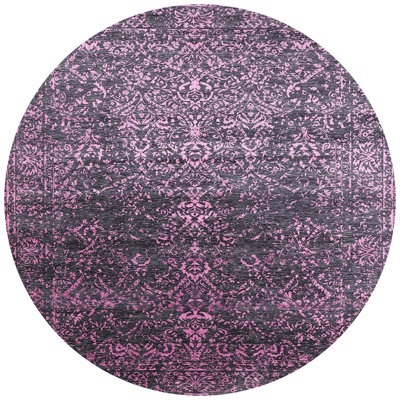 Tapis oriental rose / noir Amaras