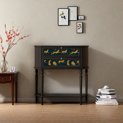 Retro Multifunctional Elegant Console Table