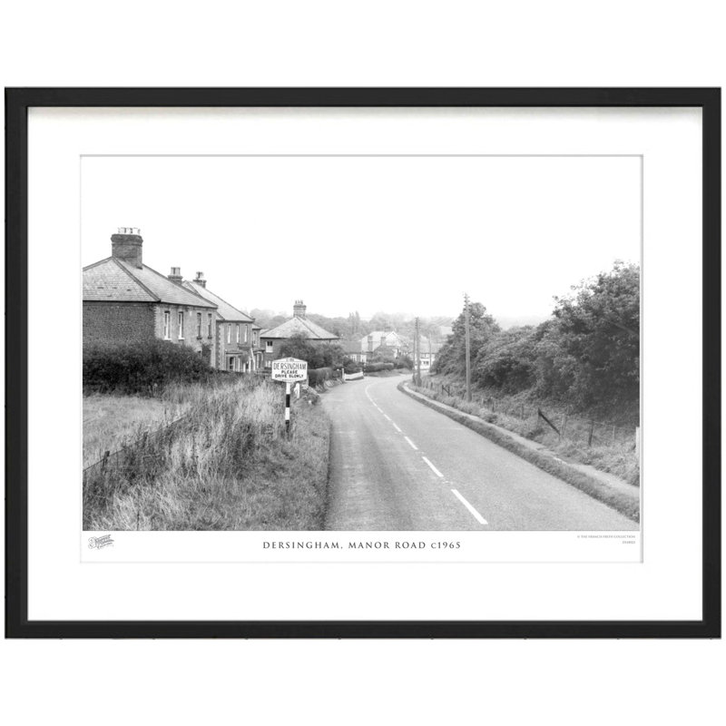 Dersingham, Manor Road C1965 by Francis Frith - Single Picture Frame Print, 45cm H x 60cm W x 2.3cm D