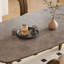 4 - Person Gray + Nut-brown Rectangular Sintered Stone + Solid Wood Dining Table Set-125206617