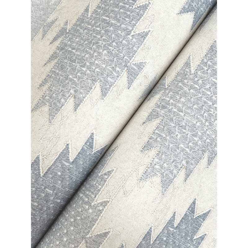 Papier peint Stitched Heirloom, Bleu