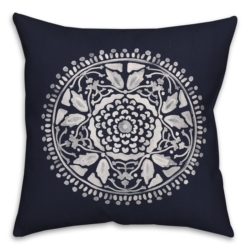  Medallion 1 Square Pillow Cover & Insert