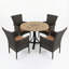 Montpellier Mosaic Dining Table with 4 STOCKHOLM Chairs Garden Set-36472476