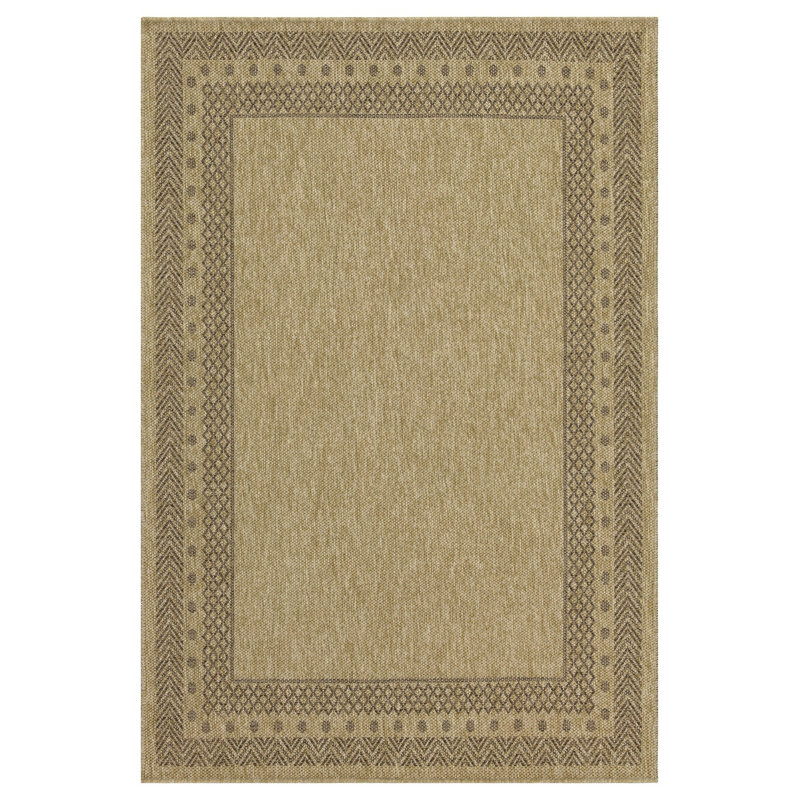 Indoor/Outdoor Jute And Mocha Area Rug (7 Ft. 10 In. X 10 Ft. 3 In.), Rectangle 7'10" x 10'3"