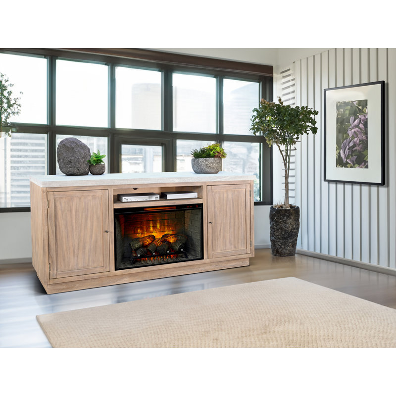 Console multimédia 78 po avec foyer électrique Sunny Designs