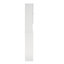 Rangement de salle de bain blanc au-dessus de la toilette - stable, avec tablette ouverte fixe, tablettes réglables