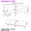 Canapé-lit ajustable en tissu à 3 positions 69 po avec accoudoirs amovibles pour espaces compacts-141497185