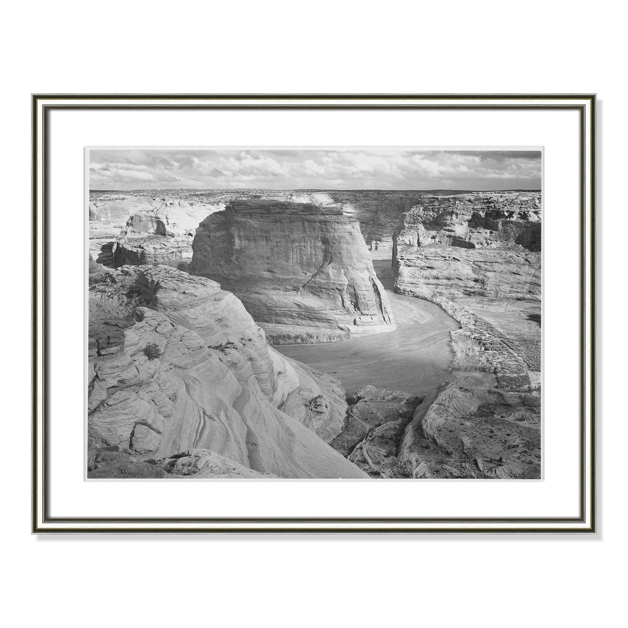 Canyon De Chelly Arizona 2 by Adams, 18.25" H x 24.25" W x 0.88" D, Silver