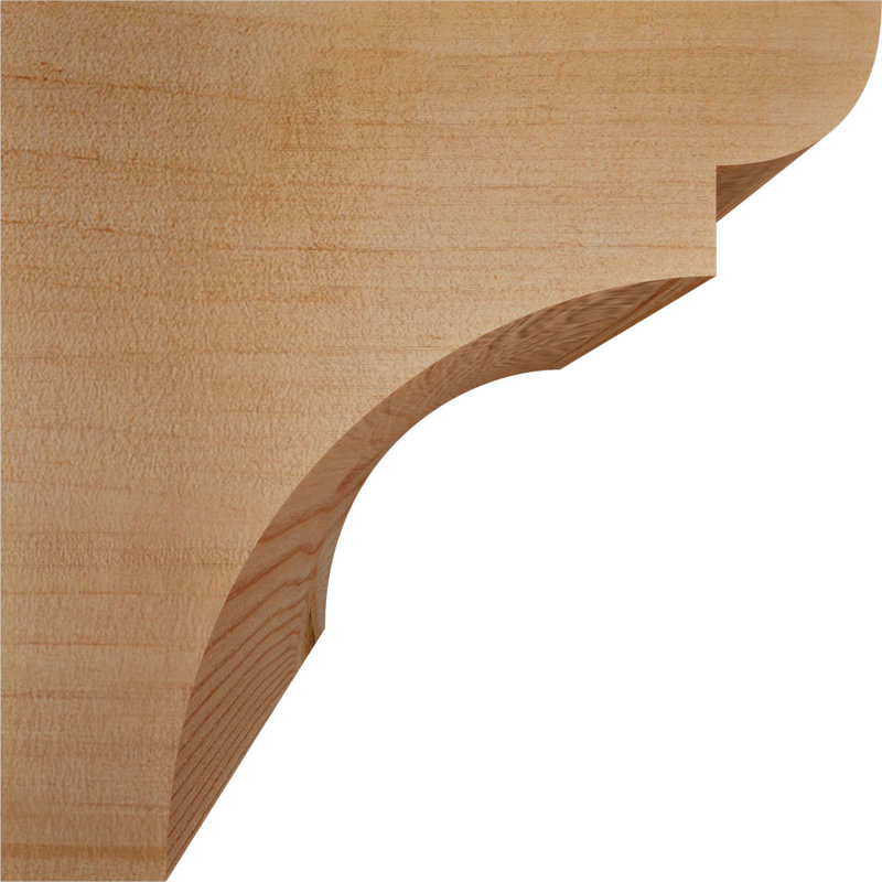 Yorktown Corbel, H 6 po x l 5,5 po x P 6 po, Sapin de Douglas, Lisse