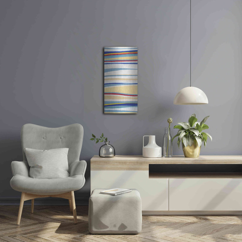 «Wavy Lines I» par Nikki Galapon, H 24 po x l 12 po