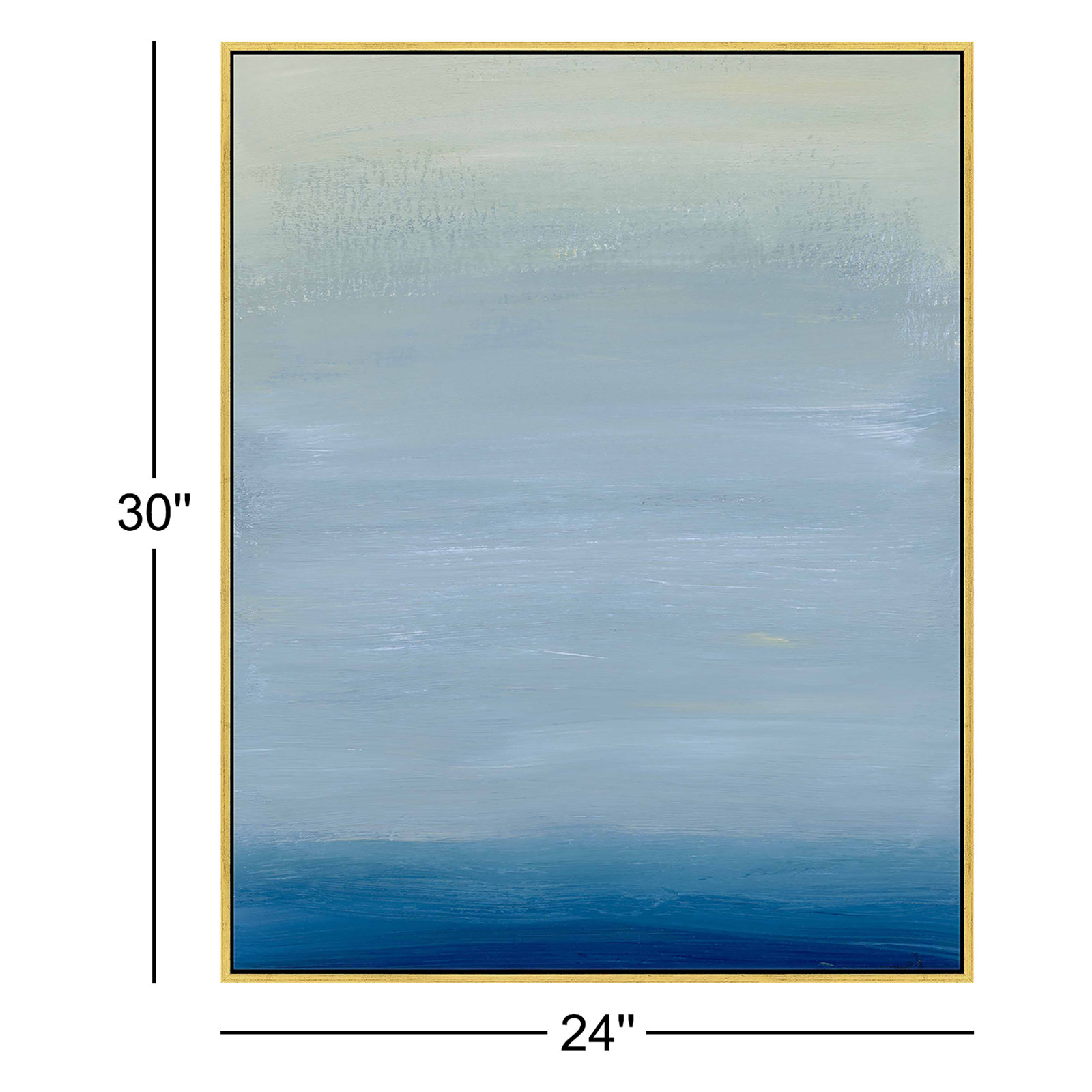 Daydream 2 by Andrea Stokes, Gold Framed Canvas, 30" H x 24" W x 1.25" D