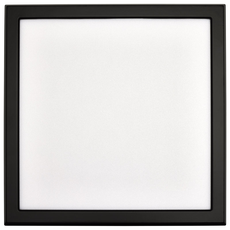 Blink Dimmable Square Flush Mount, Black