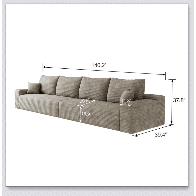 Canapé modulaire confortable pour le salon et la chambre à coucher, aucun assemblage requis, parfait pour la détente et la polyvalence