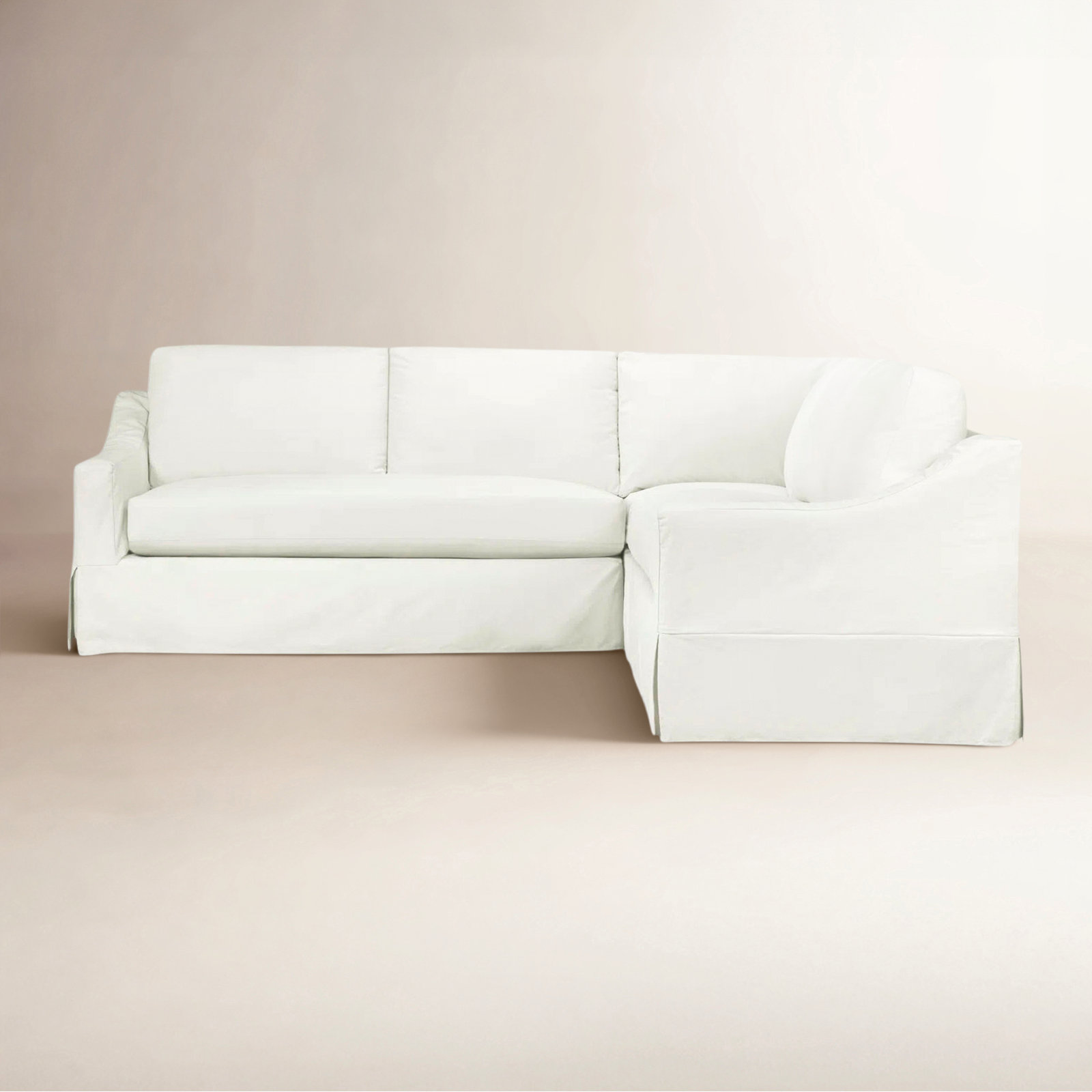 Cranbrook Sectional, Bayou Off White Canvas