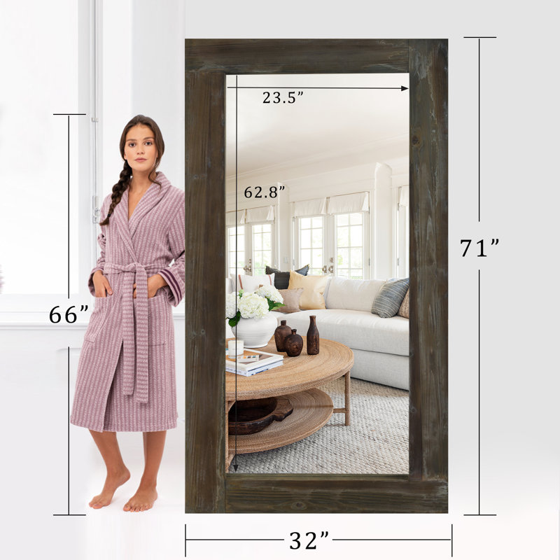  Miroir mural Mateus, Brun antique, 71 po x 31 po