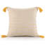 Housse de coussin décorative Fablewyn à bordure, contemporaine, faite à la main, 100 % coton-131260059-131260061