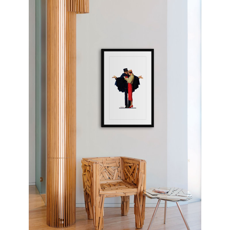 « lost » par norman rockwell, impression sur toile tendue, H 36 po x l 24 po x P 1,5 po