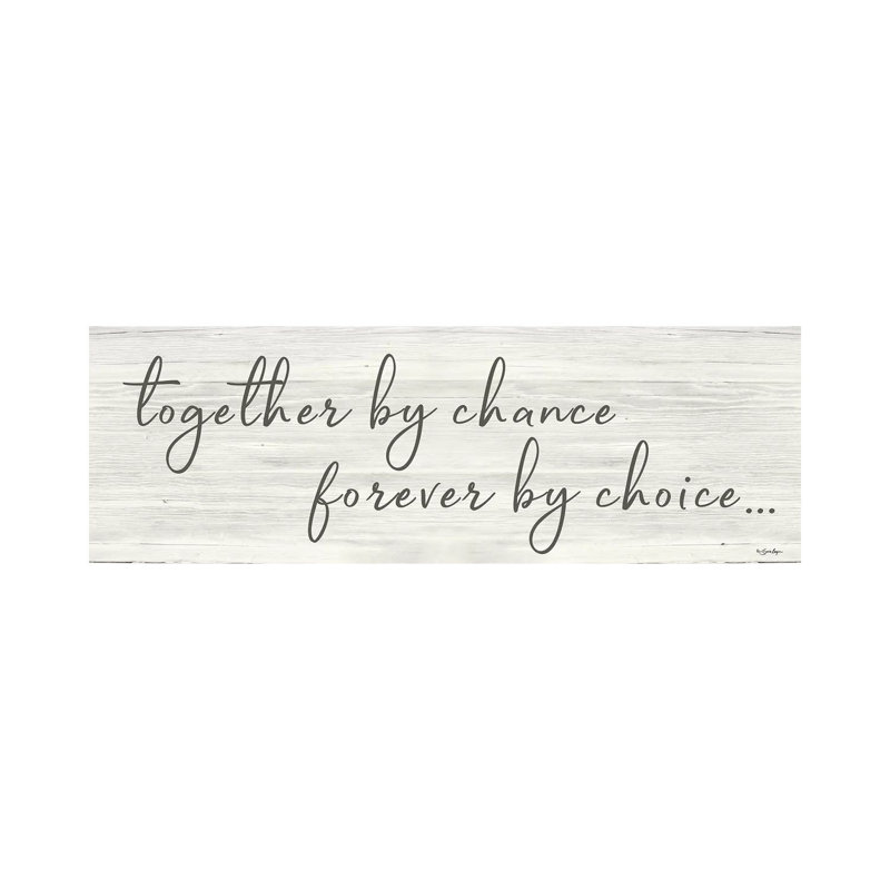 Together By Chance by Susie Boyer - Panoramic Print on Canvas, 30.48cm H x 91.44cm W x 3.81cm D, Wrapped Canvas
