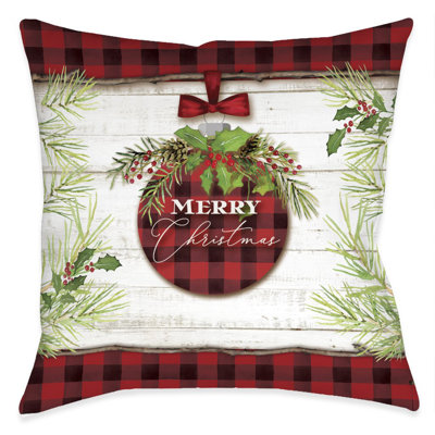 Christmas Ornament Throw Pillow