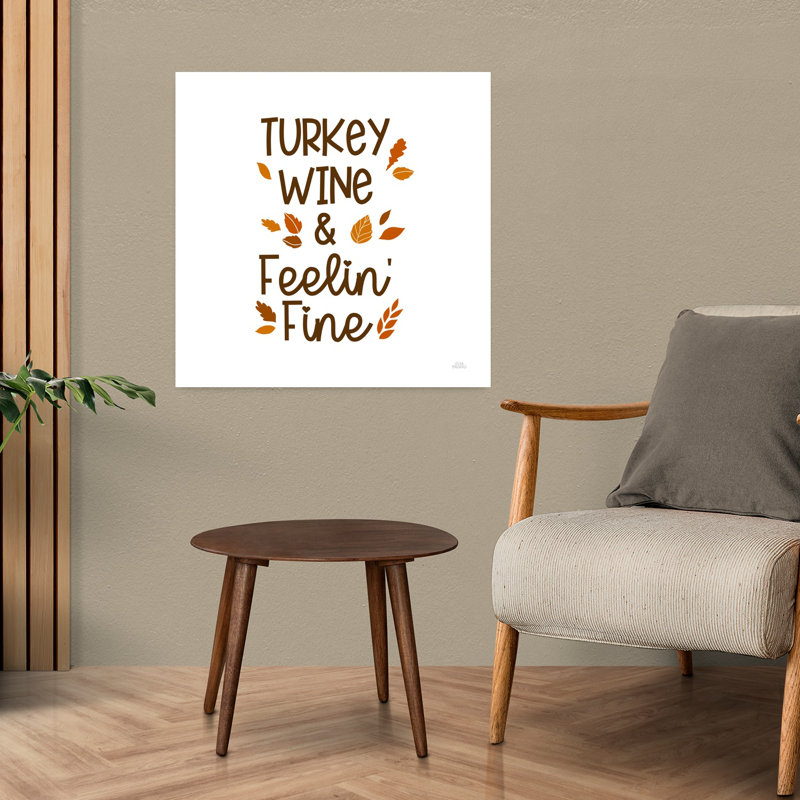 «Thanksgiving Typographie III», art abstrait contemporain de paysage d'automne, H 24 po x l 24 po