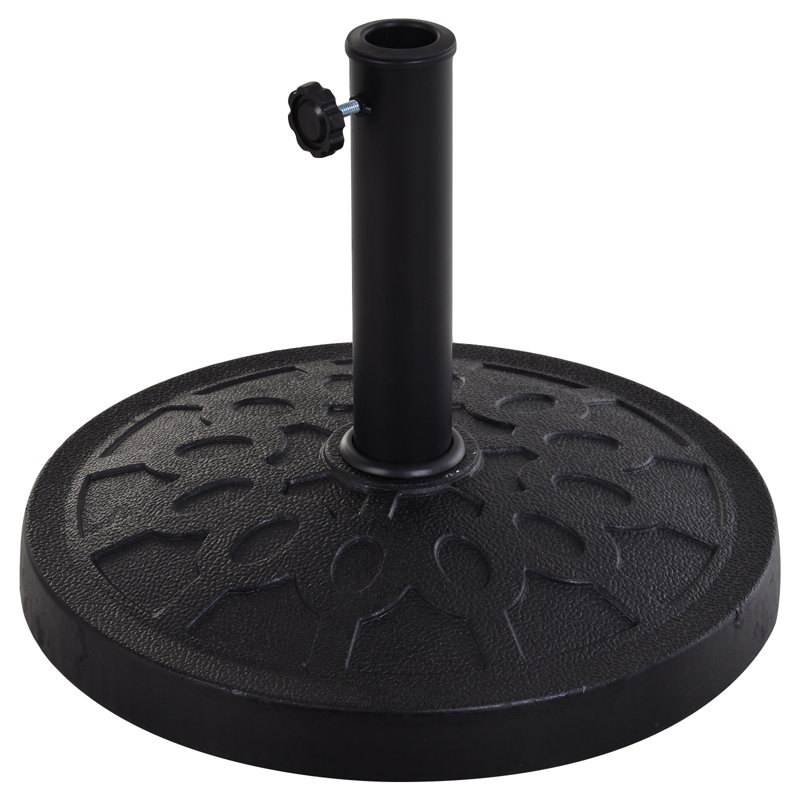 Base de parasol autoportante en résine