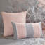 Édredon gris / pêche simple / simple TG en coton imprimé avec 3 coussins décoratifs séduisants et une jupe de lit, une jupe, 2 taies décoratives et