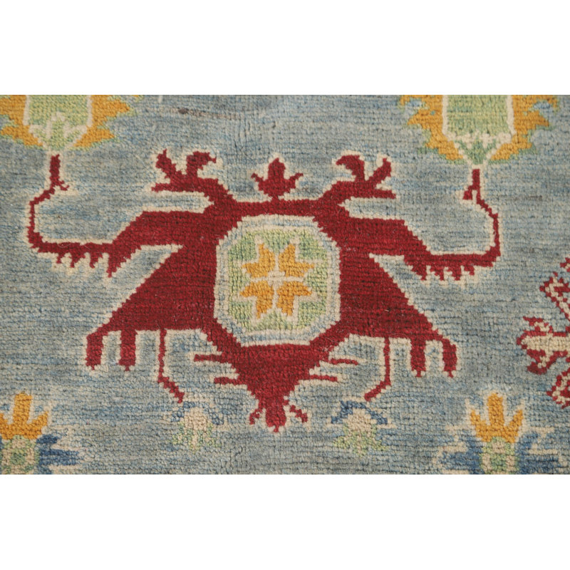 Geometric Kazak Oriental Area Rug