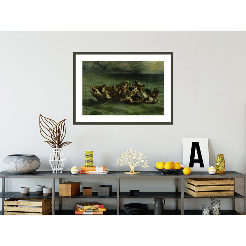 Le naufrage de Don Juan par Eugène Delacroix, impression giclée sur cadre, H 30,14 po x l 41,5 po