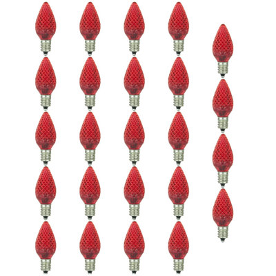 0.4 Watt (7 Watt Equivalent), C7 LED Non-Dimmable Light Bulb, Non-adjustable E12/Candelabra Base