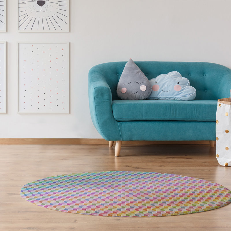Chenille Geometric Indoor Rug, Rectangle 2' x 3'