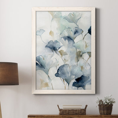 Indigo Ginkgo II - Cadre photo, reproduction d'art sur toile