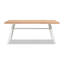 Table de salle à manger de patio en teck et aluminium 71 po Maiden